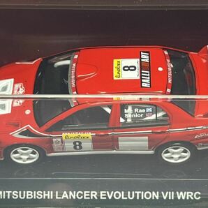 絶版AUTOart 1/64 三菱 LANCER EVO Ⅶ WRC 2002 RALLY Monte #8 C・マクレー ミツビシ ランサー ランエボ ラリー オートアート MITSUBISHIの画像4