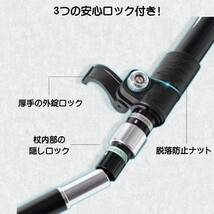 トレッキングポール 2本 登山用品 杖 折りたたみステッキストック 収納袋付 赤_画像7