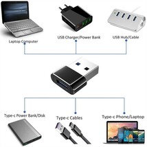 2個セット Type-C → USB 変換コネクタ 変換アダプター 黒ブラック_画像2