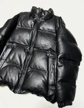 即完売 WACKOMARIA 21FW SHEEP LEATHER DOWN JACKET ワコマリア シープ レザー ダウン ジャケット ライダース ブルゾン コート 限定_画像3