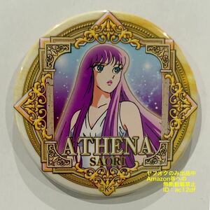 聖闘士星矢　アテナ　ドでか缶バッジ　30周年展　Limited Base リミテッドベース　聖闘士星矢ショップ PARCO 缶バッジ