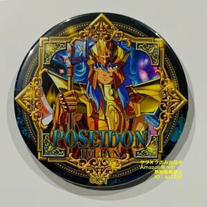  Saint Seiya Poseidon do.. can badge 30 anniversary exhibition Limited Base limited base Saint Seiya shop PARCO can badge 