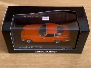 1/43 MINICHAMPS ランボルギーニ 400GT オレンジ Lamborghini 400 GT 2+2 1964 Orange