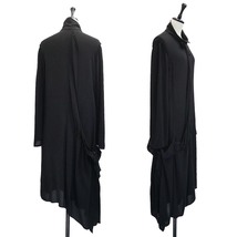 Yohji Yamamoto + NOIR 2012aw シルク ラップ アシンメトリー ラップ シャツ ワンピース　12aw ノアール ドレス レイヤード ギャザー_画像2