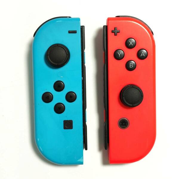 送料無料 動作確認済み Nintendo Switch ニンテンドー スイッチ Joy-Con ジョイコン 純正 ネオンブルー ネオンレッド L R セット 中古