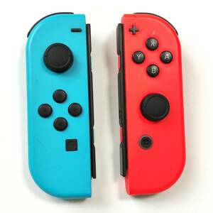 送料無料 動作確認済み Nintendo Switch ニンテンドー スイッチ Joy-Con ジョイコン 純正 ネオンブルー ネオンレッド L R セット 中古