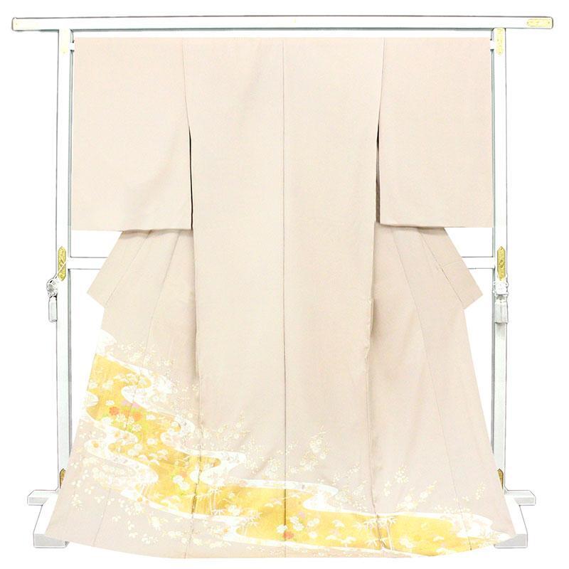 ※After the store renovation [Classic New Works Fair] Free tailoring ☆ Kyoto Kogei Gold-painted Yuzen Color Tomesode ☆ Celebration of the Keicho Four Seasons Flowers and Flowing Water Pattern ☆ Hand-painted Dye, Hand embroidered ☆ Tall version (10010607), fashion, Women's kimono, kimono, Tomesode