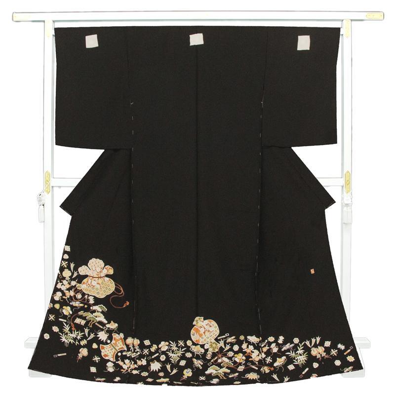 *After store renovation [Classic New Works Fair] Free tailoring ☆ Kyoto Yuzen craftsman hand-dyed formal black kimono ☆ Special selection of Shosoin auspicious treasures ☆ Signature included ☆ Tall size (10010795), fashion, Women's kimono, kimono, Tomesode