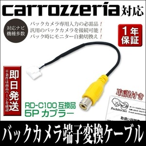 C2 カロッツェリア バックカメラ変換コード AVIC- VH0099H ZH0099WH ZH0099H VH0099S ZH0099WS リアカメラ ハーネス RCA アダプター