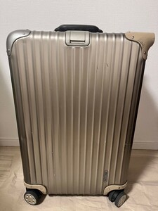 リモワ トパーズ プレミアム チタニウム チェックインM 63L RIMOWA 4輪 ORIGINAL オリジナル スーツケース TITANIUM TOPAS