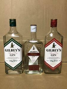  free shipping old sake .. goods not yet . plug unopened gi ruby antique Gin GILBEY'S Antique GIN other 2 pcs set Spirits extra attaching 