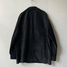 90s Japan vintage ピッグ レザー ジャケット / XL ブラック 革 カバーオール ワーク ビンテージ O4-02016-1649_画像2