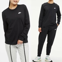 新品未使用 ナイキ ロンT 黒 XXLサイズ ワンポイント 刺繍 国内正規品 男女兼用 NIKE ブラック 長袖 Tシャツ AR5194 タグ付 トップス_画像5