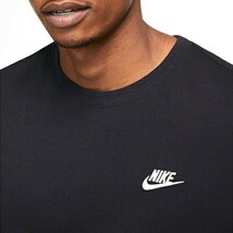 新品未使用 ナイキ ワンポイント クラブ Tシャツ 黒 M 国内正規品 男女兼用 NIKE AR4999 ブラック 半袖_画像3