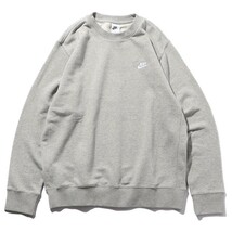 新品未使用 ナイキ フレンチテリー クルースウェット 正規品 Sサイズ ヘザーグレー NIKE BV2667 トレーナー _画像8