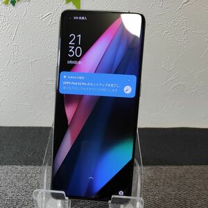 【中古品】OPPO Find X3 Pro OPG03 au グロスブラック