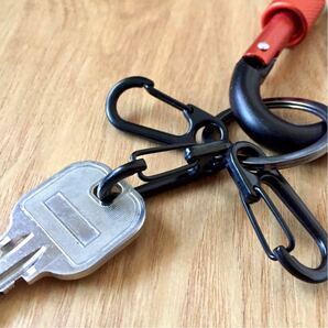 美品 BEAMS Carabiner Keyholder ビームス カラビナ キーホルダー 3連仕様 日本製 JAPAN MADE EDC OUTDOOR ACCESSORIES エブリデイキャリーの画像10