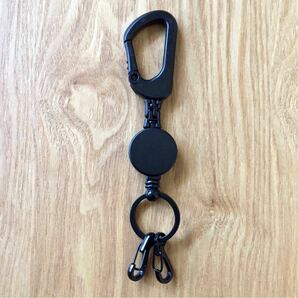 新品 BEAMS Key back Reel Carabiner Keyholder ビームス キーバックリール カラビナキーホルダー 日本製 EDC OUTDOOR エブリデイキャリーの画像1