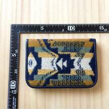 新品同様 A&F PENDLETON Card case ペンドルトン カードケース パスケース U.S.A. 米国 オレゴン ネイティブアメリカン ウールブランケット_画像5