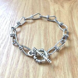 美品 BEAMS Silver Chain Bracelet ビームス シルバーチェーンブレスレット ビクターチェーン アクセサリー 腕輪 インディアンジュエリー