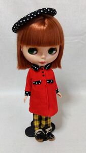 Doll Dressingハンドメイド ネオブライス サイズお洋服セット人形/アウトフィット衣装/コート/アウター/ドレス/帽子/レトロ/ドール服blythe