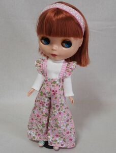 Doll Dressingハンドメイド ネオブライス/ペッパーちゃんお洋服セット人形/アウトフィット/衣装/花柄パンツ/ドレス/ニット/ドール服/レトロ