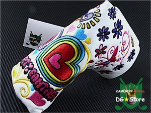  ファンタジー♪ DG★Storeオリジナル / Heart Fantasy White ヘッドカバー★for Scotty Cameron 