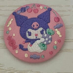 サンリオ 刺繍缶バッジ クロミ