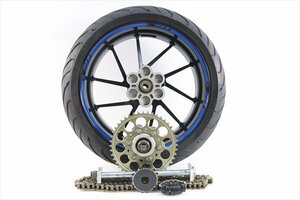 1円スタート:ZZR1200[04社外後　GALESPEED　ゲイルスピード　タイプR　リアホイール　6J]｝F