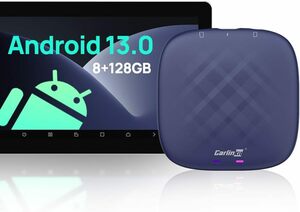 CarlinKit Carplay Ai Tbox Plus Android13.0システム 8+128GB ワイヤレスAndroid Auto＆CarPlay SIM/TFカード 内蔵GPS