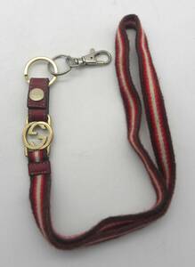 GUCCI Gucci 115278 neck strap strap for mobile phone red group 4137