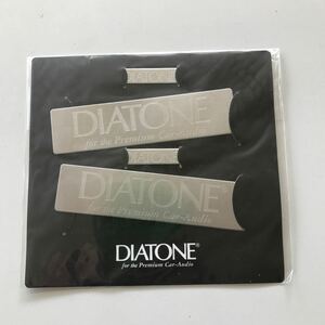 DIATONE カーオーディオ　メタルプレート　未使用