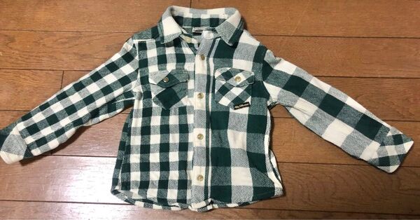 美品！F.O.KIDS 長袖シャツ　男の子ベビー春服　90 ネルシャツ チェックシャツ