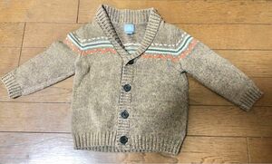 美品☆baby gap ニットカーディガン　80 ベビー秋冬服　男の子ベビー秋冬服　女の子ベビー秋冬服