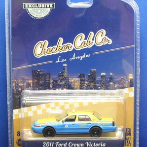 1/64 グリーンライト 2011 フォード・クラウンビクトリア Ford Crown Victoria タクシー Checker Cab Co.Taxi City of Los Angelesの画像1