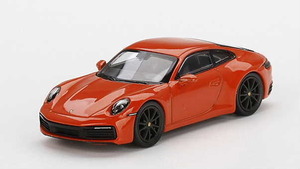 1/64 MINI-GT Porsche ポルシェ 911(992) カレラ 4S ラヴァオレンジ (左ハンドル)【371】