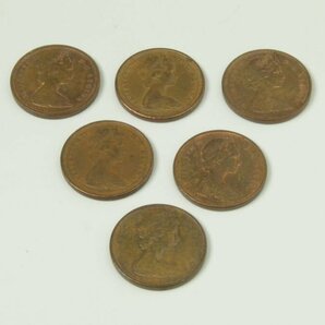 ■三和堂■カナダ 1セント 銅貨 1965・1969・1971・1972年 エリザベス女王肖像デザイン 6枚/19gの画像1
