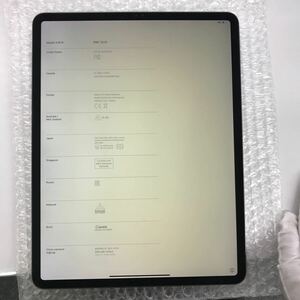 Apple iPad Pro 12.9インチ第3世代　Wi-Fi スペースグレイ 64GB DLXZ57T8