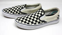 ☆VANS バンズ UA ComfyCush SLIP-ON チェッカーフラッグ コンフィクッシュ キャンバス スリッポン 27cm_画像3