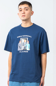 β美品 X-LARGE エクストララージ 21ss New Normal S/S Tee Tシャツ ネイビー L 101211011010