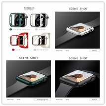 Apple Watch Series 9 8 7 6 5 4 Ultra 2 SE 2 用液晶までガラス保護フィルム式ケースカバー41 45 40 44mm用フルカバーPC保護ケースカバー_画像10