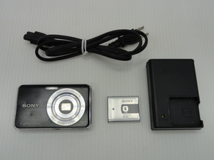 SONY ソニー Cyber-shot サイバーショット DSC-W190・ブラック コンパクトデジタルカメラ　中古品
