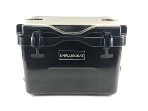 ●UNPLUGGED アンプラグド キャンプ オリジナルクーラーボックス CHILL 45 QT ブラック 中古品●