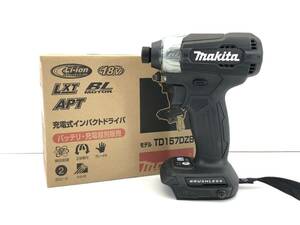 ■ 未使用 マキタ 18V 充電式 インパクト ドライバ TD157DZB 本体のみ ブラック コードレス 工具 Makita ■