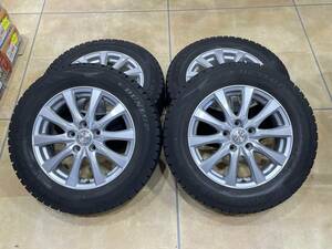 ■ 良品 DUNLOP ウィンターマックス WM02 215/60R16 スタッドレス タイヤ アルミ ホイール Weds ジョーカー 16×6.5J 5H 114.3 +53 ■