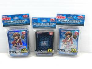 ◆遊戯王OCGデュエルモンスターズデュエリストカードプロテクター遊城十代 100枚入り×2セット ブルーVer.2　55枚　未使用品◆