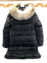 ■MONCLER モンクレール レディース ダウンコート BOEDIC 1C000 34 5396Q サイズ0 ブラック ファー 良品■_画像4