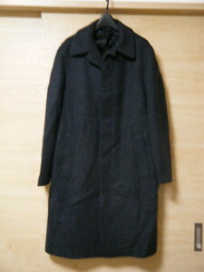 ARMANI COLLEZIONI　ウールコート　サイズ46　B9071　グレー　羊毛　比翼コート　アルマーニジャパン