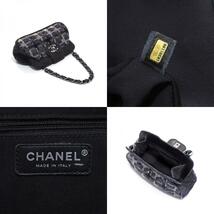 【先着50名限定!! 今スグ使える3つのクーポンを緊急配布中!!】 シャネル CHANEL ショルダーバッグ 10番台ツイード グレー_画像9