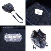 【先着50名限定クーポンを配布中!!】 シャネル CHANEL ショルダーバッグ キャビアスキン トリプルココ 巾着 4番台 チェーン ブラック_画像9